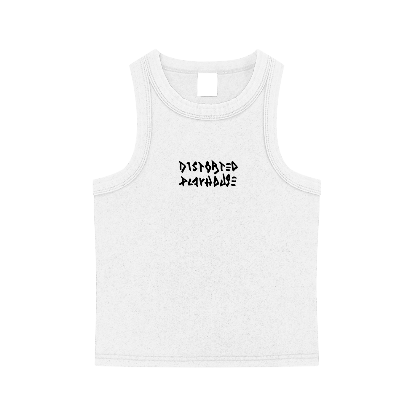 Everyday Error Rib Tank - White
